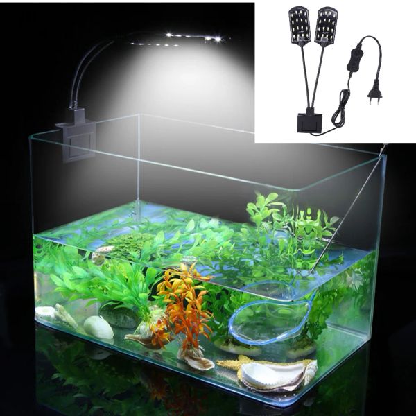 Аквариумы 15 Вт светодиодные водонепроницаемые аквариумные световые рыбные аквариумы Водные растения выращивать лампу