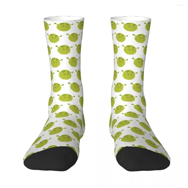 As meias masculinas enfrentam Shrek Sock Men Women Polysters Skedings Design personalizável