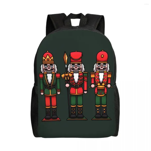 Cartone animato zaino The Nutcracker for Men Women Water Resistente scolastico di Natale Presents Borse Book Bag Bag Bag