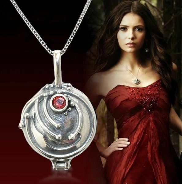 Vampire Diaries Elena Vervain Kolye 925 STERLING Gümüş Kolye Kolye Kadın Mücevher Kazak Kolye Doğum Günü Hediyeleri 201102365936