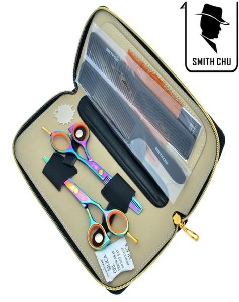 JP440C Rainbow Bunte Schnittschere und dünner Schere professionelle Kitshair -Scherenschere für Friseur555inchlzs02659337