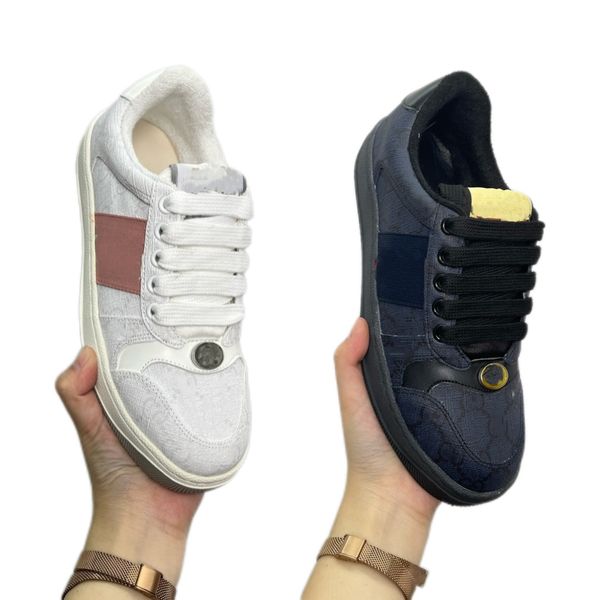 Erkek Tasarımcı Ayakkabı Sabahları Siyah Beyaz Sneaker Lüks Klasik Retro Tüm Dirty Toard Retro Style Nostaljik Versiyonu Sevenlerin Erkek ve Kadınlar Sıradan Ayakkabı ile Ucuz