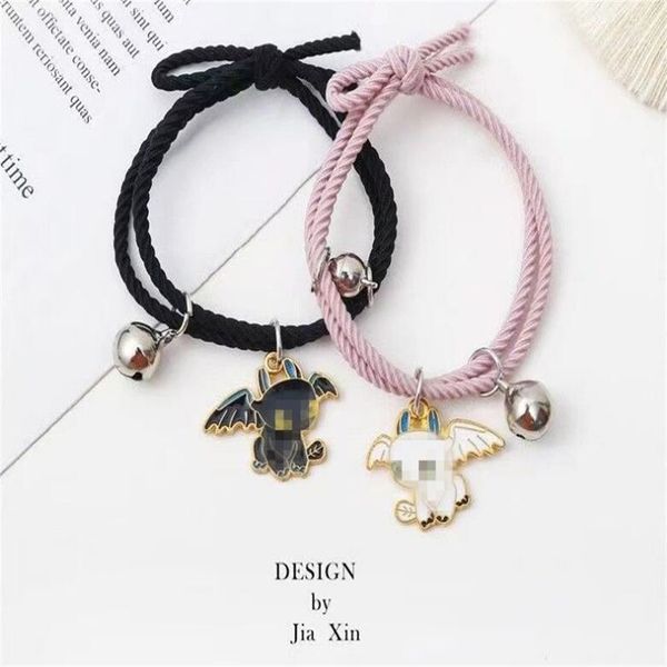 Little Devil Bracciale, coppia di bracciale coppia di piccoli elastici come regalo per il magnete del fidanzato che attira il regalo del braccialetto AB165