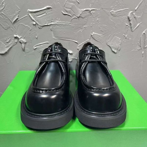 Saf Orijinal Guangzhou Standart Kalın Sole Derby Lefu Gerçek Yükseklik Artış Erkekler Tek Ayakkabıları, Küçük Deri Ayakkabılar