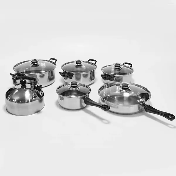 Pans Home Cucina cucina set di pentole pasta zuppa per casseruola comoda con coperchio per campeggio per escursioni interne zuppe bolli