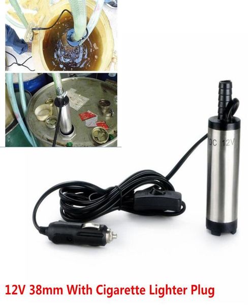 12V 38mm de água combustível de água a diesel entrega de combustível de reabastecimento de carros de pesca submersível bomba de transferência Plug8143375