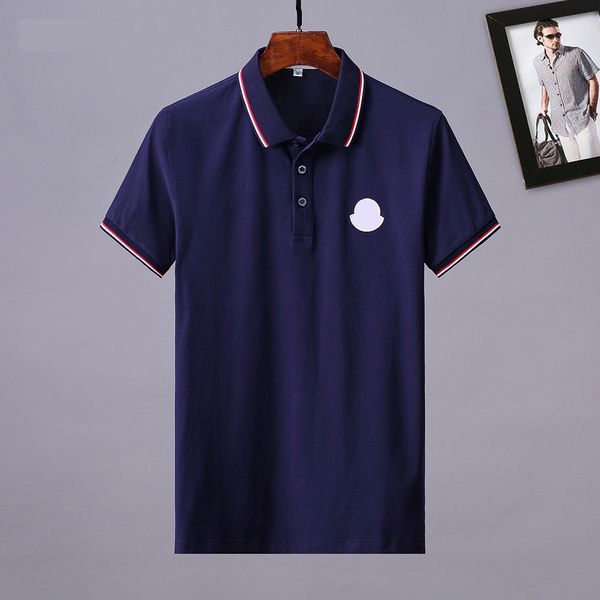 Tasarımcı erkek lüks polo gömlek adam moda tişörtler sıradan erkek golf yaz polos gömlek nakış high cadde trend üst tee asya boyutu m-xxxl