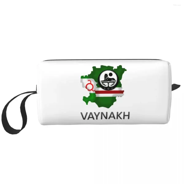 Bolsas de cosméticos Vaynakh Viagem Chechen Bag das higiene pessoal feminino Menina de maquiagem de maquiagem de maquiagem do kit de armazenamento de beleza dopp