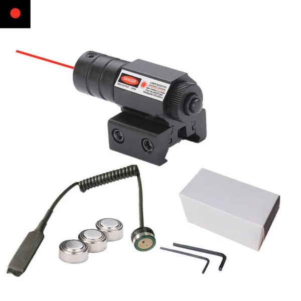 Escopos 11 mm 20mmed ponto laser escopo poderoso mini airsoft rifle scope mipicatinny kit de montagem para caçar tiro de pistola de espingarda de pistola