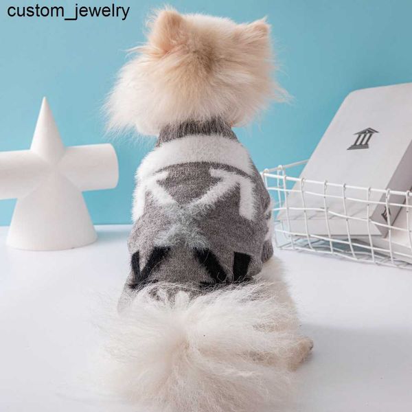 Высококачественный модный свитер собаки с утолщенной двойной мягкой и удобной домашней одеждой для домашних животных xs-xxl