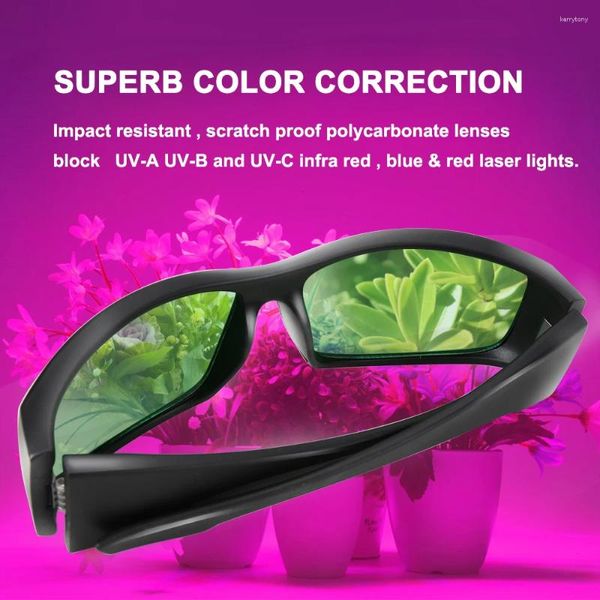 Grow Lights Protective Glasses Professional LED LED LIGHT GOGGLES Colore Correction Sicurezza anti UV Anti-Fog Eye Protection