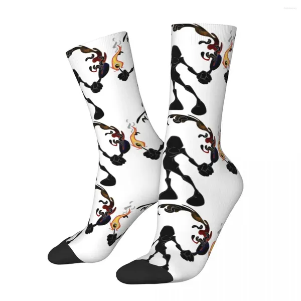 Calzini da uomo Hip hop retro black pazzo unisex mr game ruolo harajuku modello stampato divertente novità happy sock boys regalo