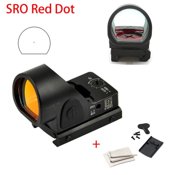 Scopes Metall RMR SRO Red Dot Sehung Taktischer Reflexionspistolengewehr zusammengesetzt