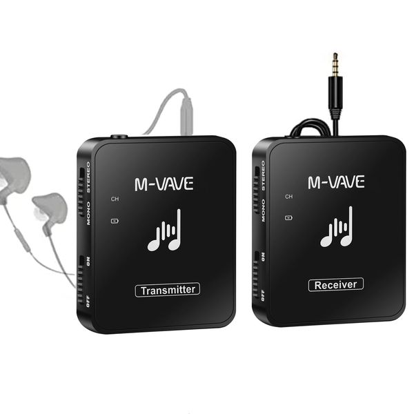 MS-WAVE MS-1 Monitor sem fio Monitor Sistema de transmissor Receptor M8 WP-10 2.4G Estéreo sem fio Transmissão fone de ouvido de fone de ouvido 240411