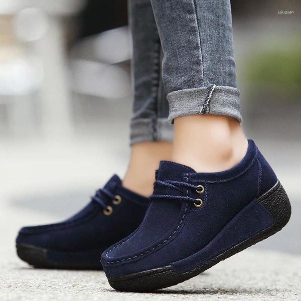 Casual Schuhe Keilspürten für Frauen Frühling Low-Top-Plate