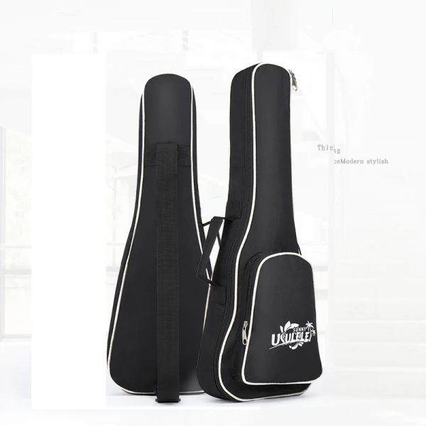 Fälle 21 /23 /26 -Zoll tragbarer Oxford Fabric Ukulele -Bag 5mm Schwamm Soft Case Gig Ukulele Mini Gitarre wasserdichtes Rucksack