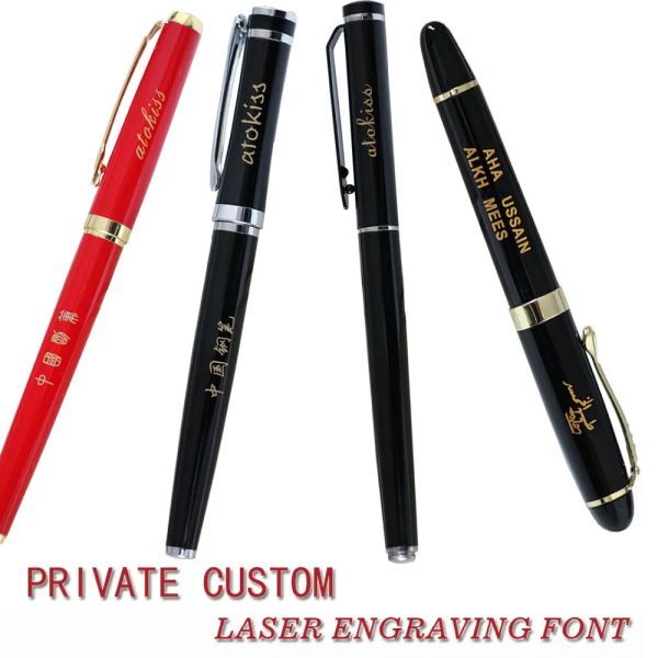 Pens DIY Luxus Best personalisiertes Geschenk für Ihre Lehrer -Studentenkollegen Freunde Name Gravured Fountain Stift oder Ball