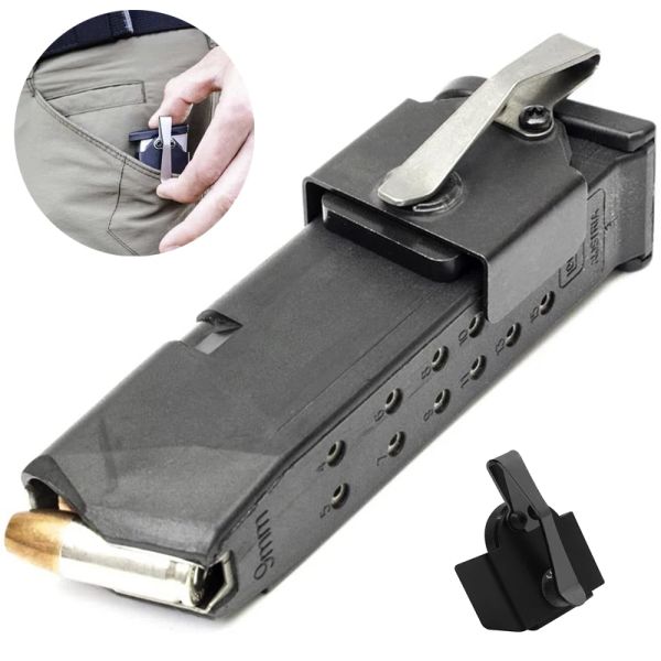 Acessórios Tactical Pesquisa de Pocket Magtic Magtica Mag Speed ​​Loader Belt Holster para caçar pistola 9mm / .40 SW