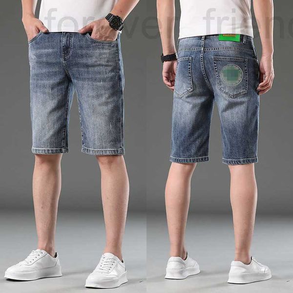 Shorts Designer maschile estivo jeans casual jeans slim cotone bomba capris medusa pantaloni ricamati rqi6
