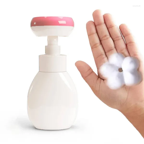 Lagerflaschen 300 ml Blume Mousse Pressentyp Pumpenkopf für Kinderhandinsumisator Seifenlösung Gesichtsreinigung Schaumflasche