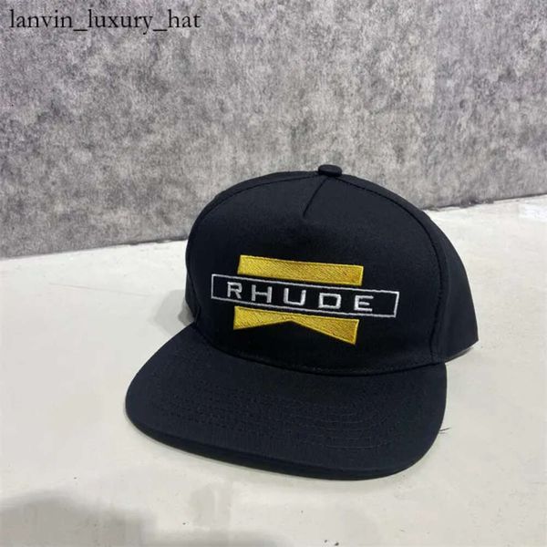 Yüksek kaliteli rhude beyzbol şapkası kamyoncu şapkası ayarlanabilir snapback tek boyutlu uniesx koleksiyonlar gündelik kamyon şapkası 3994