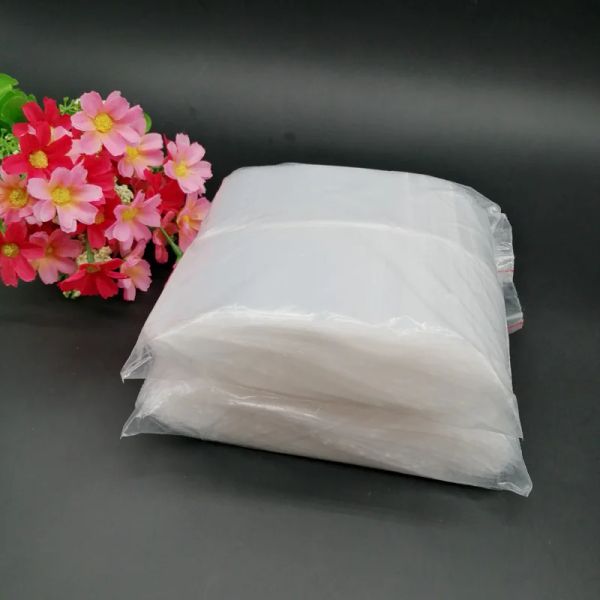 Bolsas de 1000pcs de plástico brancas de plástico sacos de plástico sacos de ziplock pe ziplock de armazenamento transparente sacos de embalagem de embalagens reclosáveis bolsas de saco de ziplock reclosas