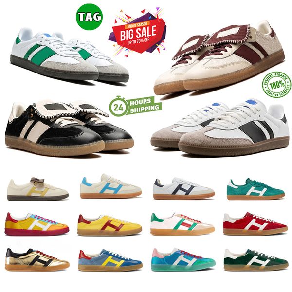 2024 Nuovo designer Fashion Casual Scarpe casual Stampa leopardo Wales Bonner Vintage Trainer Sneaker non slittata Scarpe di resistenza per attrito in pelle per esterni dimensioni 35-45 con scatola