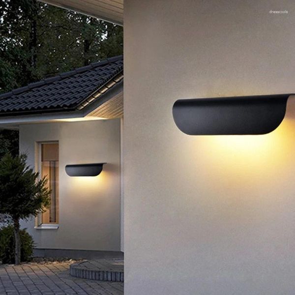 Lampada a muro impermeabile per esterno per esterno cortile LED al letto interno semplice el corridoio della camera da corridoio decorazione di sfondo