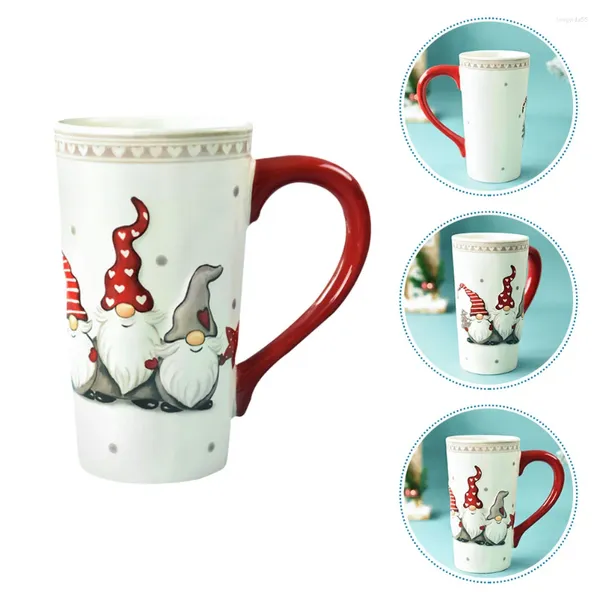 Tazze di latte natalizio tazza di tè in ceramica tazze da tè invernale ceramica in ceramica per bere albero di birra