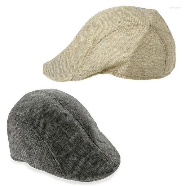 Boinas de golfe para homens de golfe para Sun Flat Cabie Sboy Unissex Herringbone Duckbill Hat Drop