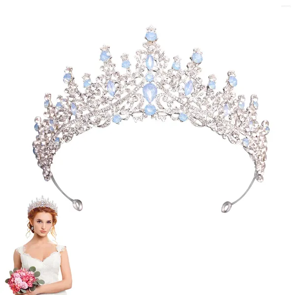 Hair Clips Crown Crown Bombeiro Luz de Strinstones Luxo para Misquet Cosplay Banquet Ball