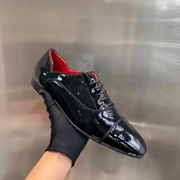 Scarpe eleganti marchio di moda da sposa per uomo piatti classici di cuoio palette calcados mascolino