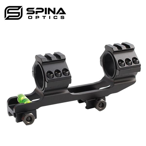 Escopos caçadores táticos de 30 mm de riflescópio monte anel duplo de serviço pesado com nível de bolha espiritual para acessórios ferroviários de 20 mm de picatinny airsoft