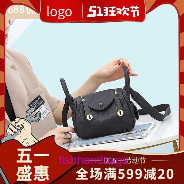 Top Original Wholesale Herrmms Lindiss Tasche Taschen Online Shop Leder Ware Factory Mini Bag Fashion Schulter Freizeitschicht Togo mit originalem Logo