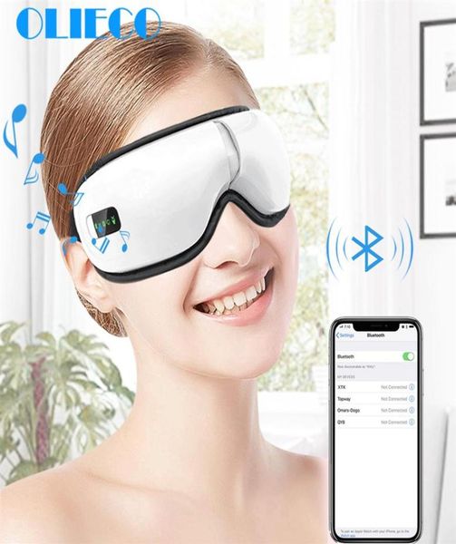 Перезаряжаемая терапия глаз массажер Electric Bluetooth Music Music Music Massage Spa Complapsible Dative Dative Heating Eye усталость облегчение Cx3655509