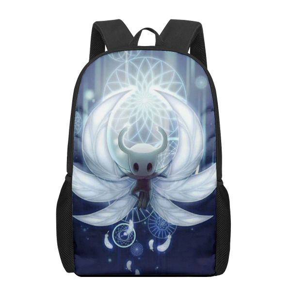 Bags Hollow Knight 3D Muster Schultasche für Kinder Mädchen Boys Freizeitbuchbags Kinder Rucksack Jungen Mädchen großer Kapazität Rucksack