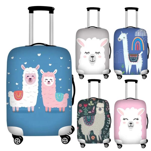 Accessori Animal Llama Print Travel Gagu Gagu Copertine di polvere protettiva Care della valigia da 1832 pollici coperture per bagagli impermeabili