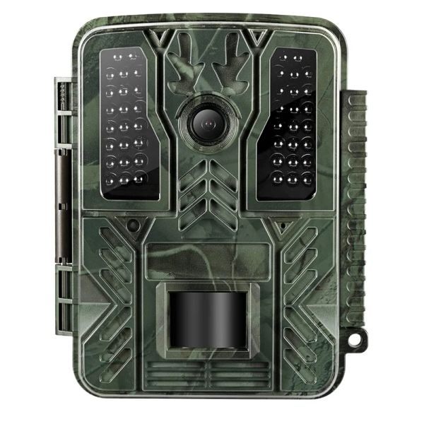 Câmera Wildlife Camera WiFi 4K HD Câmera de câmera de caça à trilha de vídeo com sensor de movimento de visão noturna para vida selvagem ao ar livre