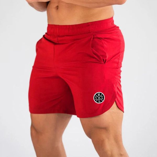 MuscleGuys Board shorts Slim Beach Bermuda Sports Use Men Short Ginásio Quick Dry Joggers Sortpantes Fitness 240415