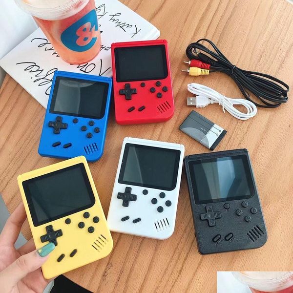 Plaudências nostálgicas Mini Retro Retro Handheld Game Players Console pode armazenar 400 jogos SUP 8 bits colorf lcd entrega de gota acesso dhnfc