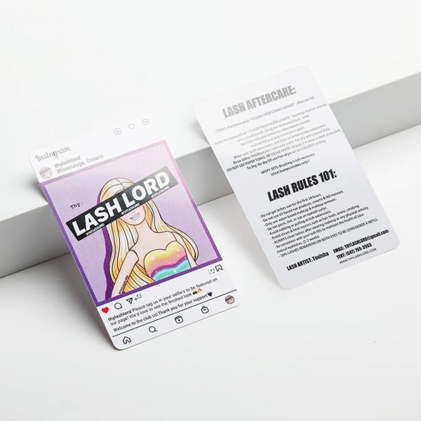 Carte Cardsgn Custom Glossy PVC Bamsochment Stampa i lati a doppio lati stampati con uno spessore di 0,38 mm Design gratuito