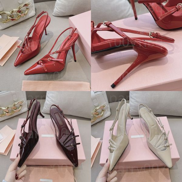 Party puntato dita dita da donna con tacco da donna abbigliamento femmina scenografo scarpa donna miui pompe pompe mary jane triangolo manutenzione in pelle lady high tacchi tacchi da matrimonio scarpa da stiletto