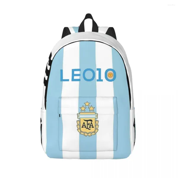 Zaino Argentina 10 Lionel Soccer per uomini Donne adolescente studentessa lavoro Daypack Football Laptop Bags Regale