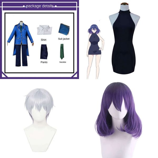 Lilia Vermeil Kudelfeyt Alute Alto Cosplay Costume Anime em Goldkinsou No Diabo Gold -Halloween Sexy Woman School School Wig Goldksou