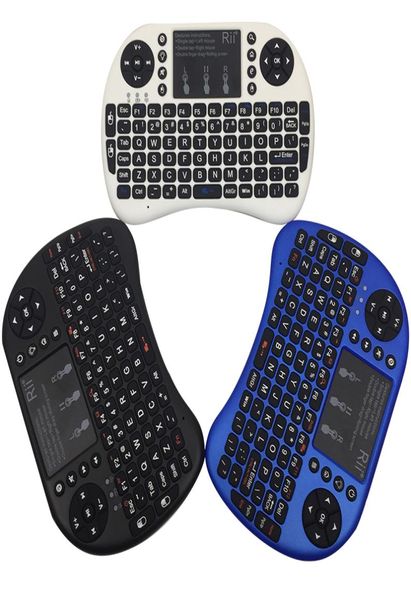 Mini RII I8 беспроводная клавиатура 24G английская воздушная клавиатура удаленная клавиатура для удаленного управления для Smart Android TV Box планшет PC7156360
