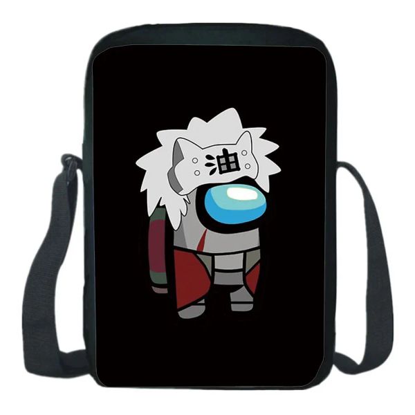 Taschen Japan Anime -Umhängetaschen Kakashi Canvas Messenger Tasche Kinder Cosplay Rucksack Casual Messenger Sling Taschen Kinder Geschenk