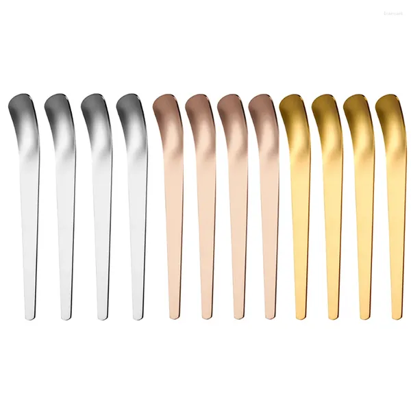 Coffee Scoops Spoon da tè Stirgola in acciaio inossidabile Dessert per gelati per caffè espresso Tre colori disponibili