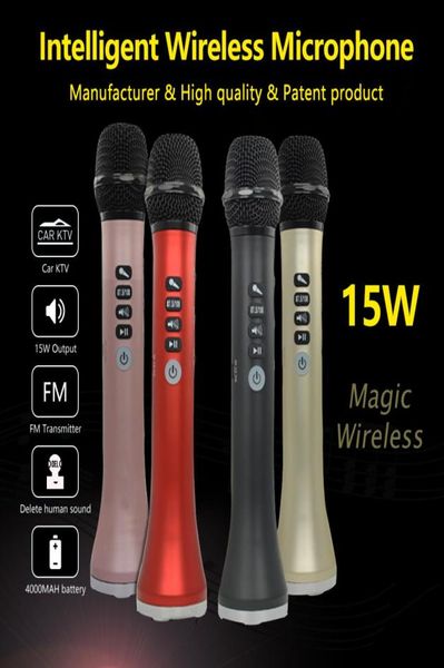L698 Speaker Professional 15W portátil USB Wireless Karaoke Microfone Altophone com microfone dinâmico móvel ktv2319200