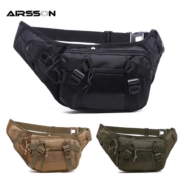 Briefzüge Taktische Taillenbeutel Militär Crossbody Schulter Messenger Bag Fanny Pack Sling -Umhängetaschen für Jagd Camping im Freien