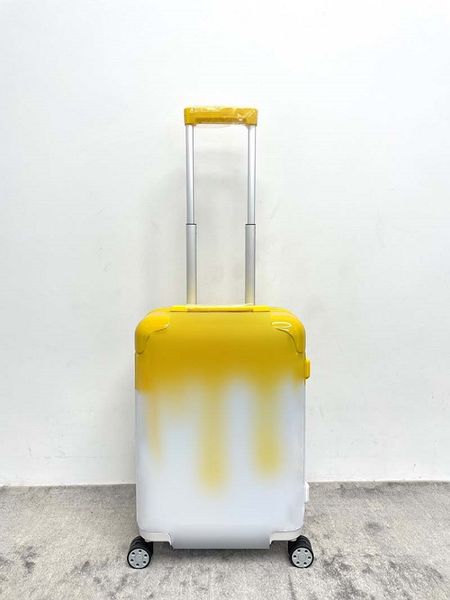 Bavul bagajı koffer çanta tasarımcısı bagaj bavul yüksek kaliteli aksesuar unisex büyük kapasiteli patent çok yönlü seyahat ve iş boş zaman tramvay kutusu